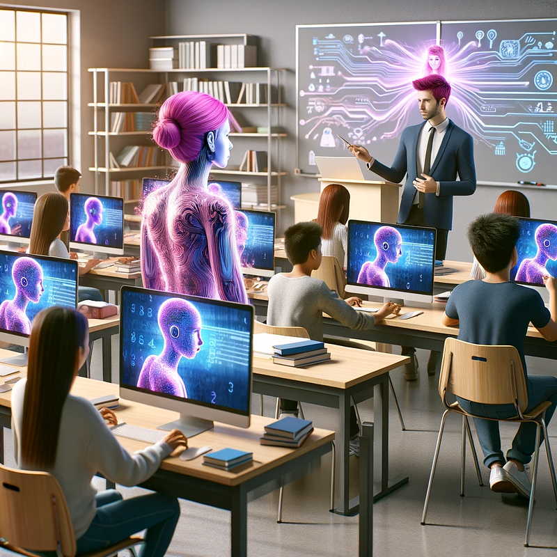 Classroom AI illustration